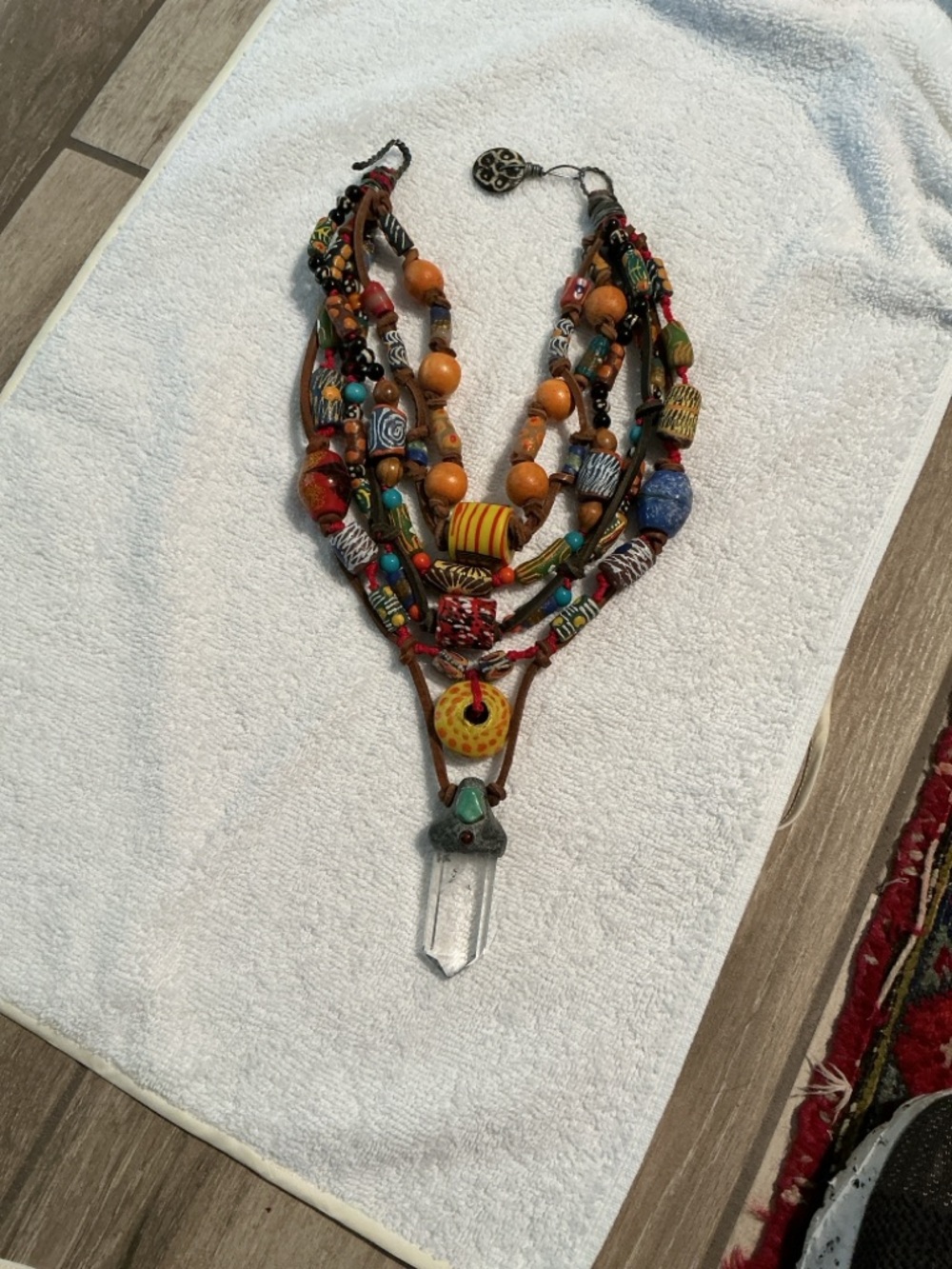 Bohemian Multicolor Beaded Statement Necklace